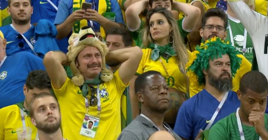 Brazil fans at world cup 2018