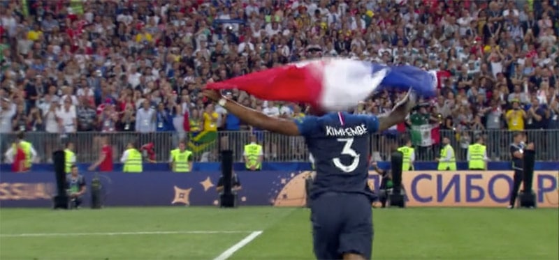 France celebrate winning World Cup 2018