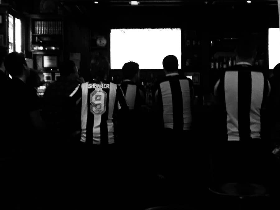 newcastle fans at peter dillon's