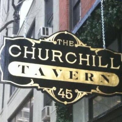 Churchill Tavern soccer bar in midtown manhattan