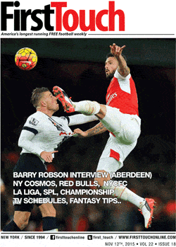 first touch cover featuring Arsenal and spurs
