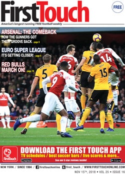 first touch cover featuring arsenal players
