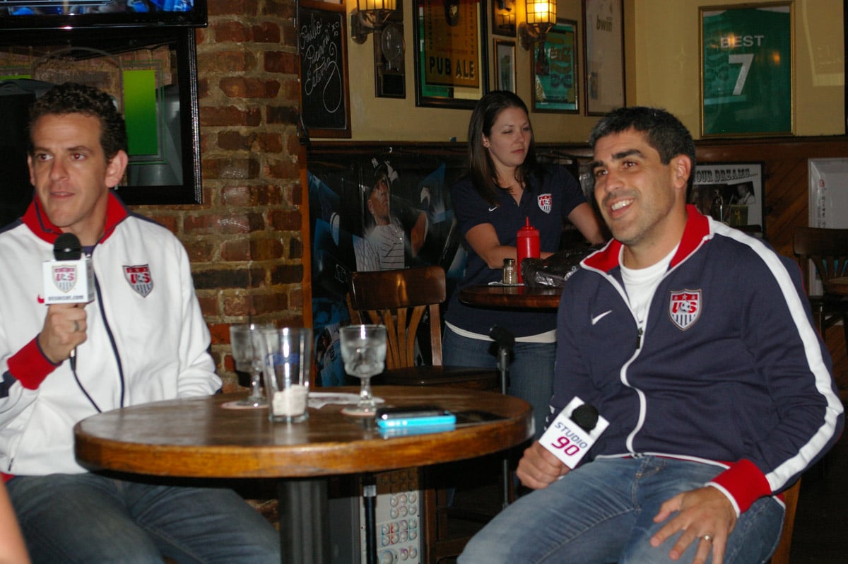 claudio reyna at a soccer supporters club in the usa